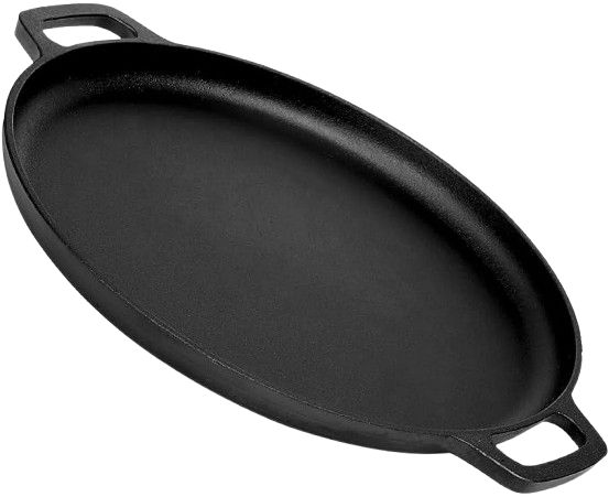 Cuisinel Cast Iron Pizza Pan/Round Griddle Flat Skillet 13.5"