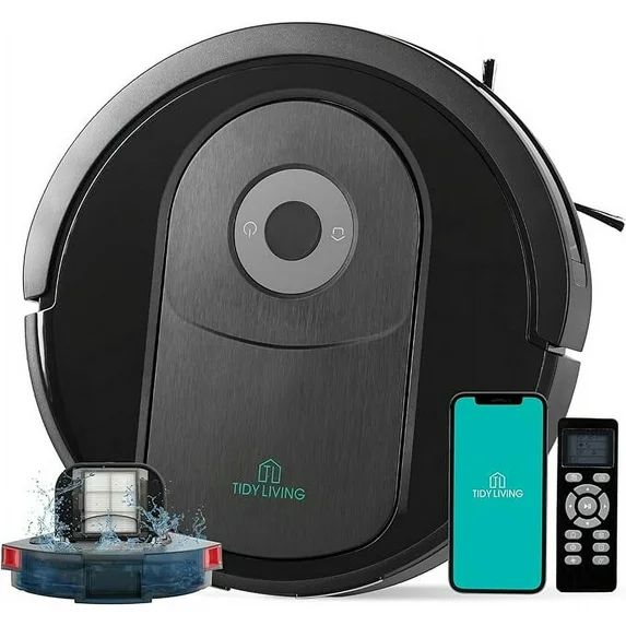Tidy Living Robot Vacuum Cleaner 2-in-1 Robot Vacuum and Mop with 4000Pa