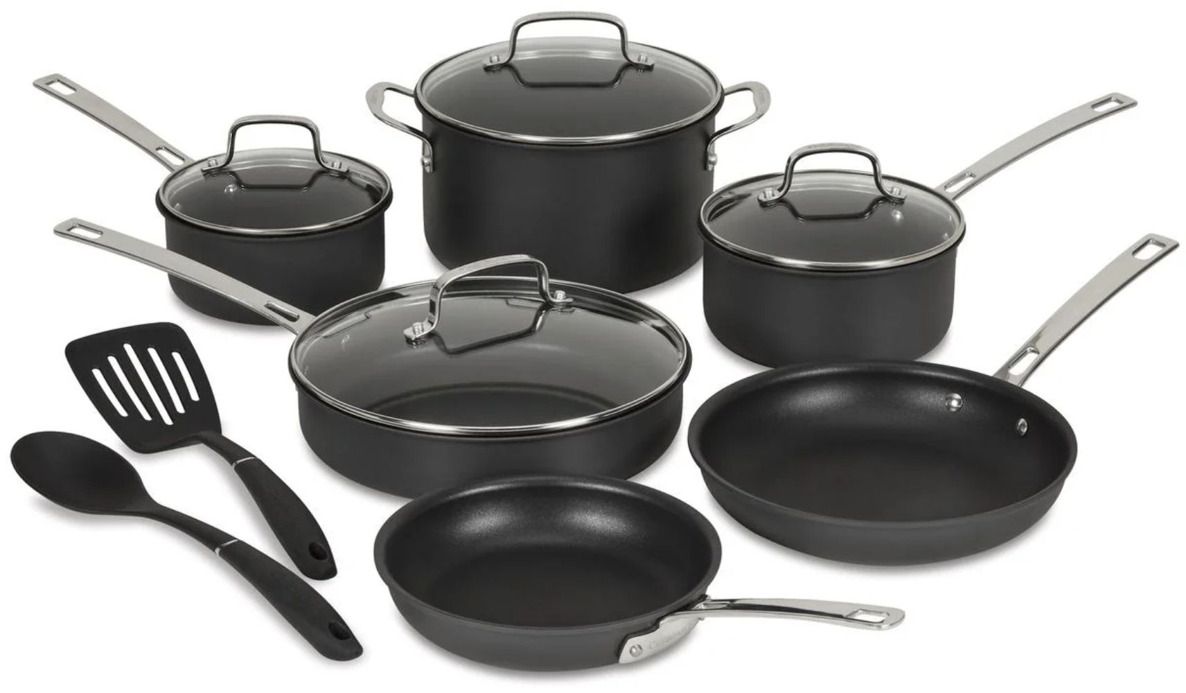 Cuisinart DS92-12 Advantage Pro Dishwasher Safe Hard Anodized Cookware Set 12 Piece