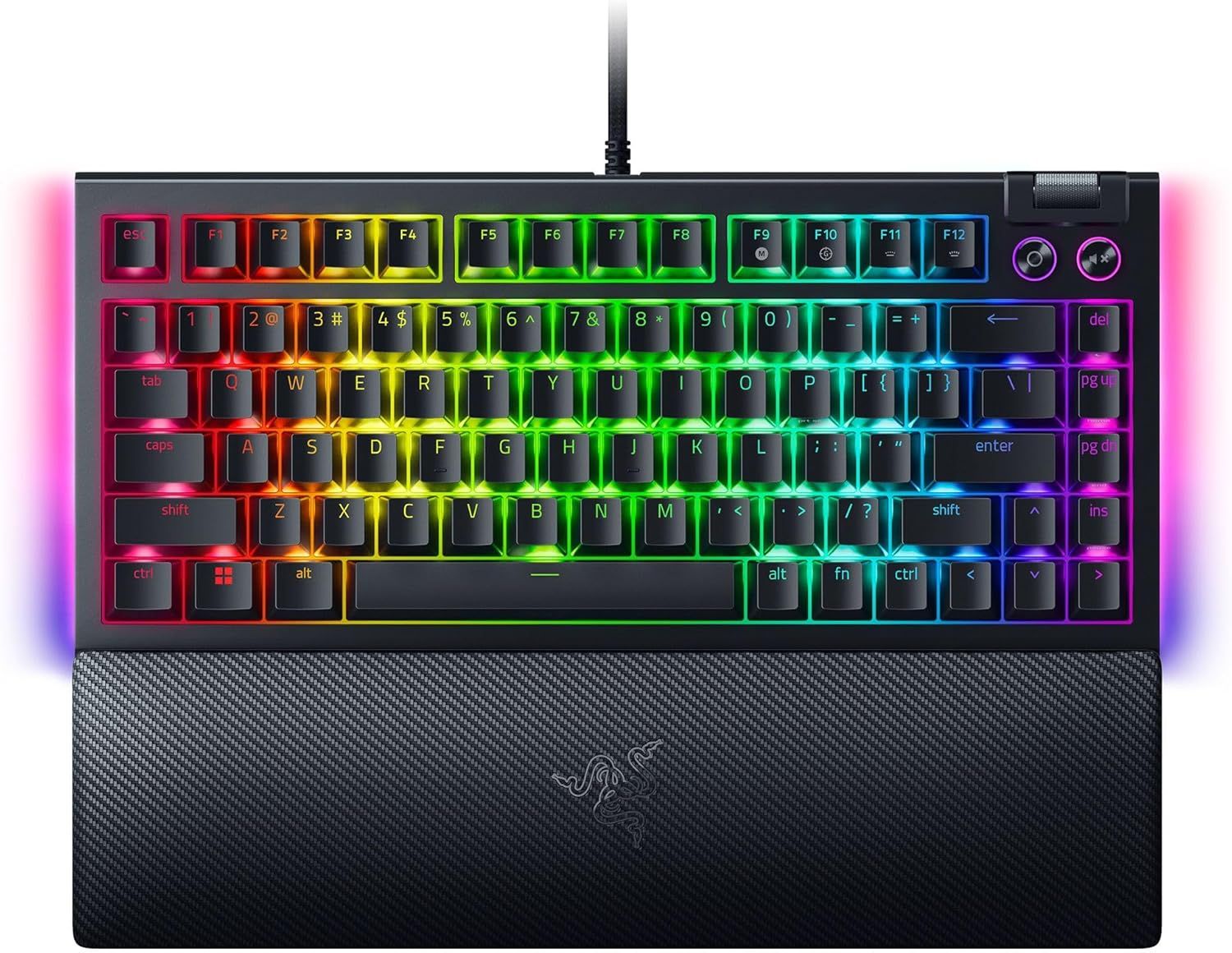 Razer BlackWidow V4 75% Hot-Swappable Mechanical Keyboard (Orange Switches)