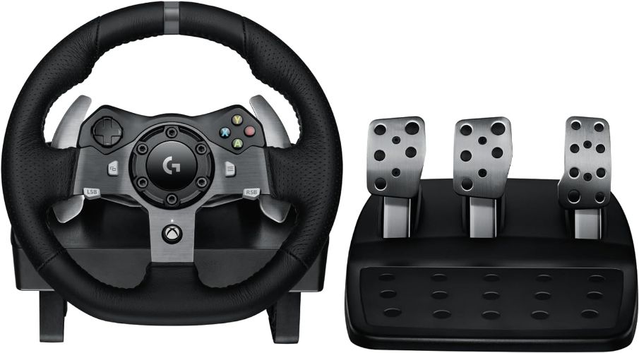 Logitech G920 Driving Force Racing Wheel and Pedals Set for Xbox and PC